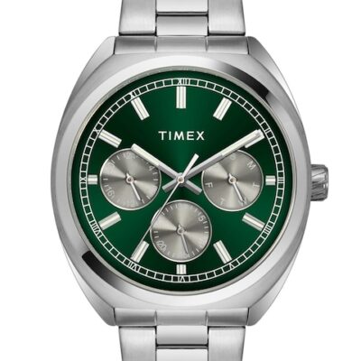 Timex Men Embellished Dial & Stainl...