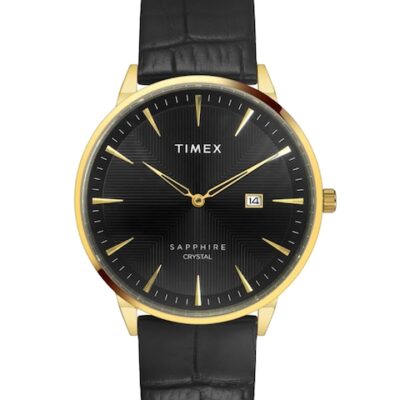Timex Men Leather Straps Analogue Watch