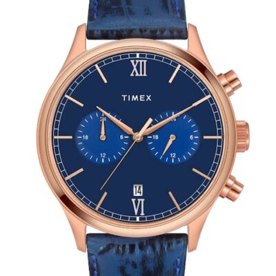 Timex Men Leather Textured Straps Analogue Watch