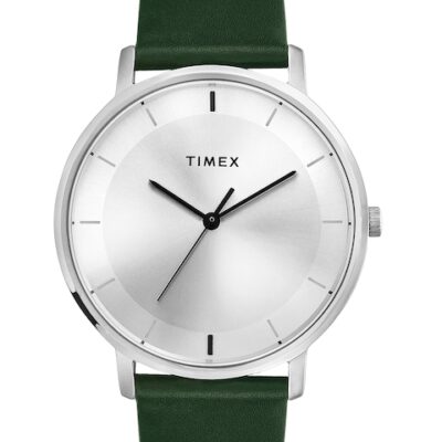 Timex Men Printed Dial & Leather Straps Analogue Watch TW0TG8013