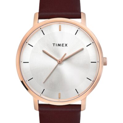 Timex Men Printed Dial & Leather St...