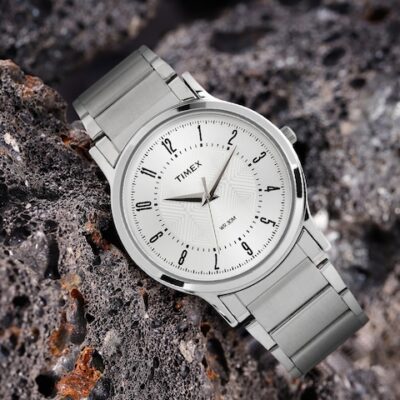 Timex Men Silver-Toned Analogue Watch – TI000R41400
