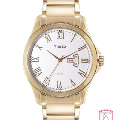 Timex Men Silver-Toned Analogue Watch &#...