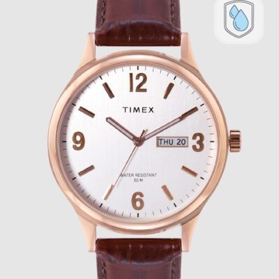 Timex Men Silver-Toned Analogue Watch &#...