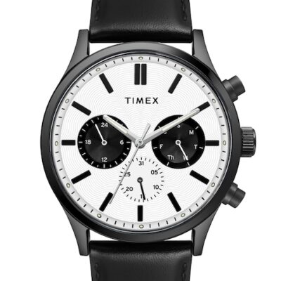Timex Men Silver-Toned Multifunction Ana...