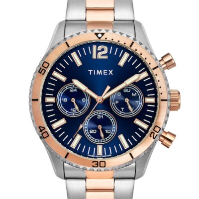 Timex Men Stainless Steel Bracelet Style Straps Analogue Multi Function Watch TWEG22202