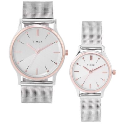 Timex Unisex Bracelet Style His and Her Analogue Watch