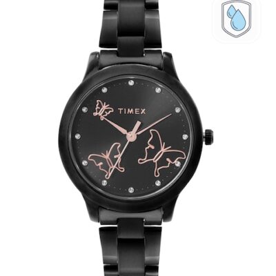 Timex Women Black Analogue Watch – TW000T633