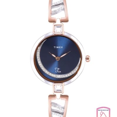 Timex Women Blue Embellished Dial &...