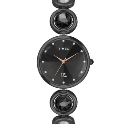 Timex Women Brass Dial & Bracelet Style Straps Analogue Watch TWEL16401