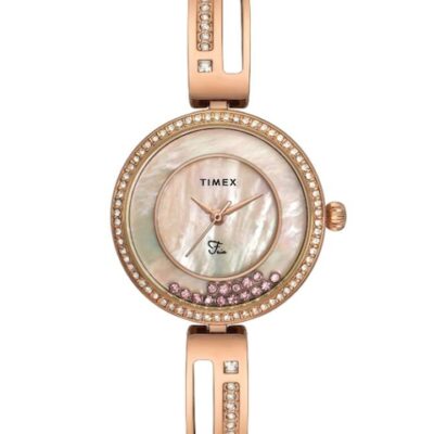 Timex Women Brass Mother of Pearl Dial &...