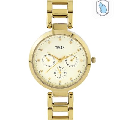 Timex Women Champagne Multifunction Anal...