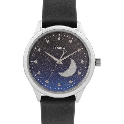 Timex Women Embellished Celestial Dress Analogue Watch TW2V49200JQ