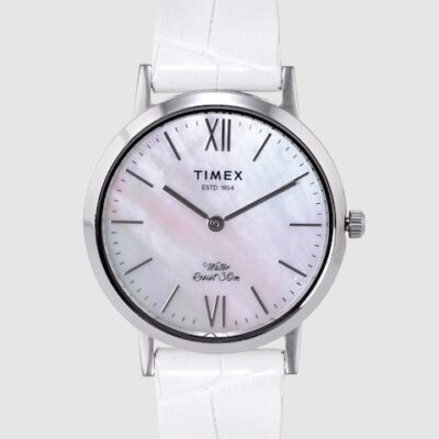 Timex Women Off-White Analogue Watch TWEL12601