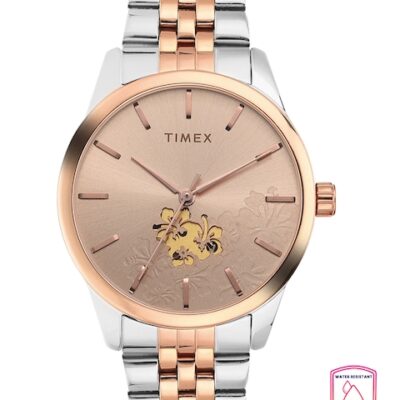 Timex Women Rose Gold-Toned Analogue Watch – TWEL13111
