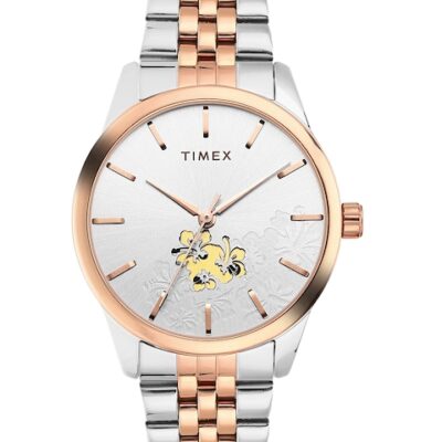 Timex Women Silver-Toned Analogue Watch ...