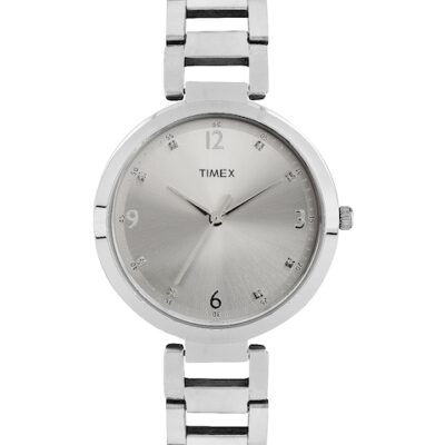 Timex Women Silver-Toned Dial Watch TW00...