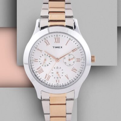 Timex Women Silver-Toned Multifunction A...