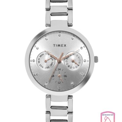 Timex Women Silver-Toned Multifunction A...
