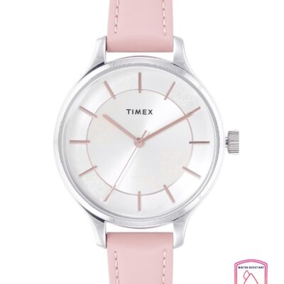 Timex Women Silver-Toned Printed Dial &#...