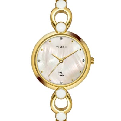 Timex Women Stainless Steel Bracelet Style Straps Analogue Watch TWEL18101