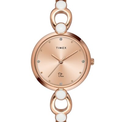 Timex Women Stainless Steel Bracelet Style Straps Analogue Watch TWEL18103