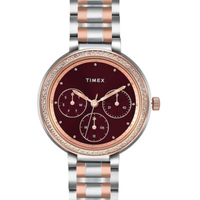 Timex Women Water Resistance Stainless Steel Multi Function Analogue Watch TW000Z301