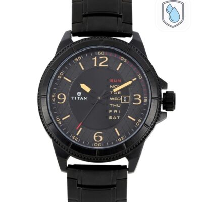 Titan Men Black Dial Watch 1701NM01