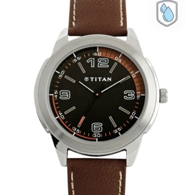 Titan Men Black Dial Watch NE1585SL03