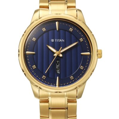 Titan Men Stainless Steel Bracelet Style Straps Analogue Watch 1875YM02