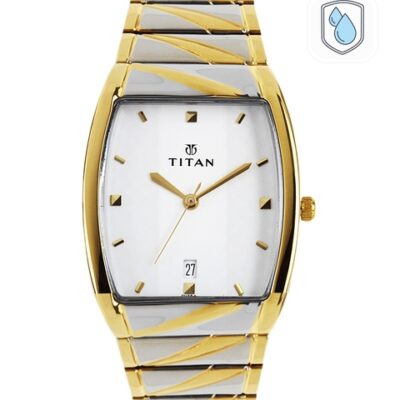 Titan Men White Dial Watch NE9315BM01A