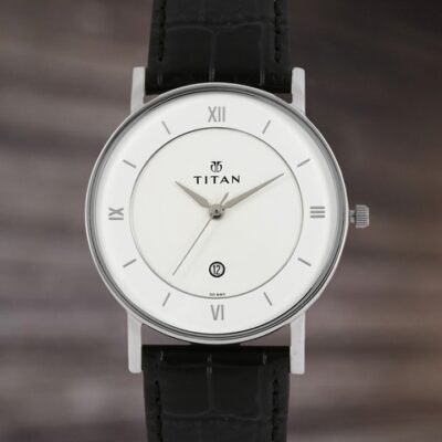 Titan Men White Dial Watch NF9162SL04