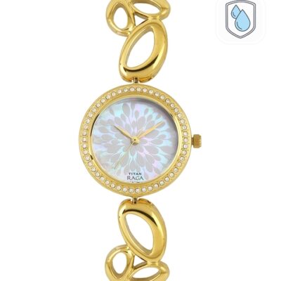Titan Raga Women Pearly-White & Off-White Dial Watch 2539YM01