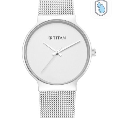 Titan Women Silver-Toned Bracelet Style ...