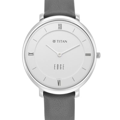Titan Women Silver-Toned Dial & Gre...