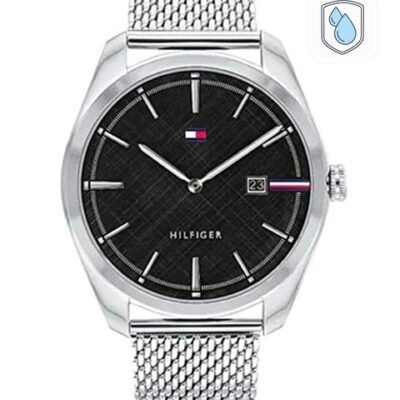 Tommy Hilfiger Men Dial & Stainless Steel Bracelet Style Straps Analogue Watch TH1710425W