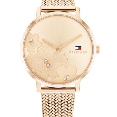 Tommy Hilfiger Women Embellished Dial & Bracelet Style Straps Analogue Watch-TH1782603