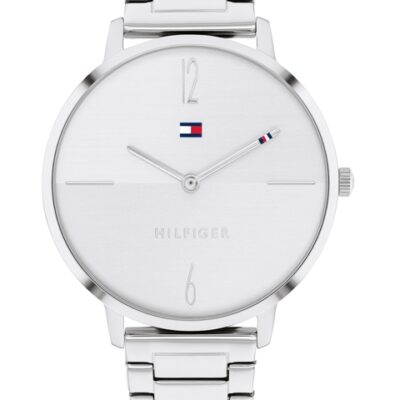 Tommy Hilfiger Women Silver Toned Analog...