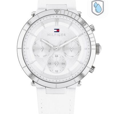 Tommy Hilfiger Women Silver-Toned Dial &...